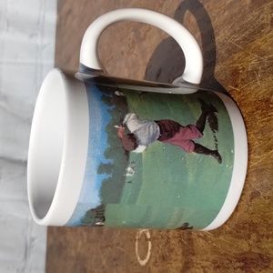 Vintage Golf Player Print Mug Western Wholesale